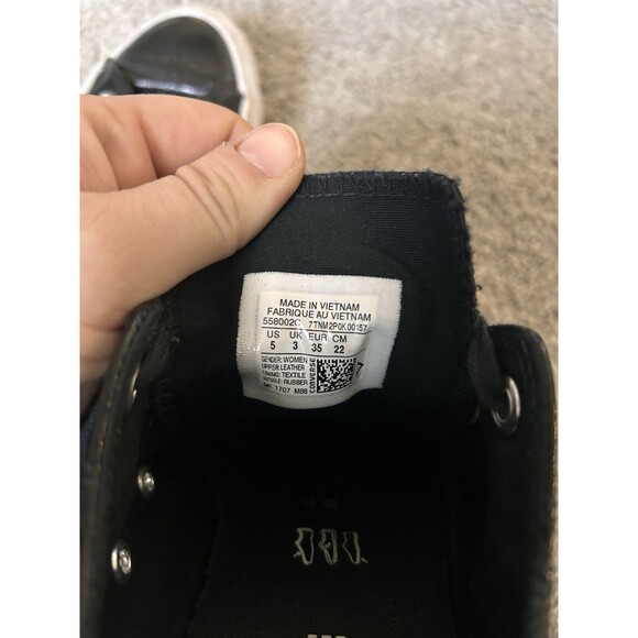 Converse Chuck Taylor All Star Ox Women's Shoes Black-White 558002c Women’s 5 - Picture 7 of 7